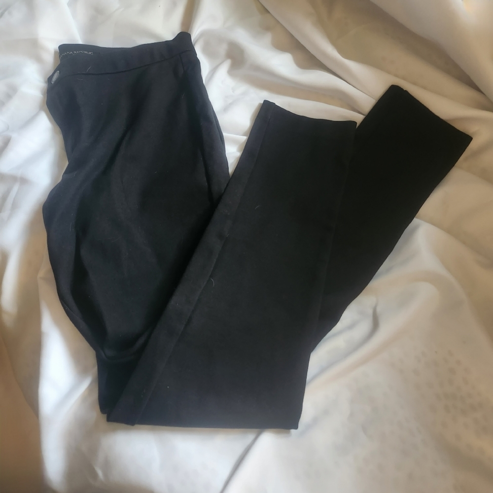 Banana Republic black slim dress pants